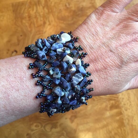 Jewelry - FANTASTIC BLUE Rock Bracelet!